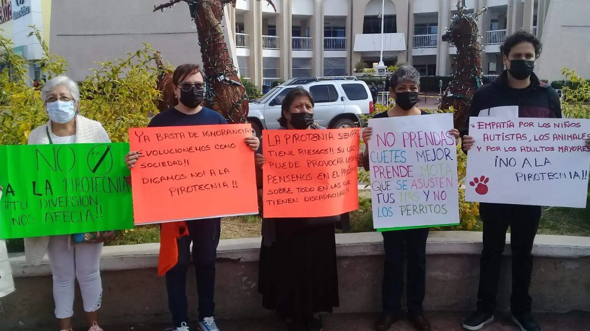 manifestación antipirotecnia